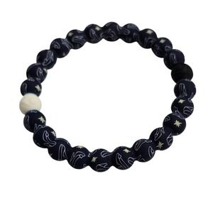Lokai Unisex Disney Cinderella Glass Slipper Bracelet Navy Blue Silicone Small